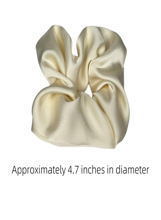 BLBM 4 Pcs Very Soft and Elegant Satin Hair Scrunchies, will not Damage the Hair, Very Suitable for Women - Image 3
